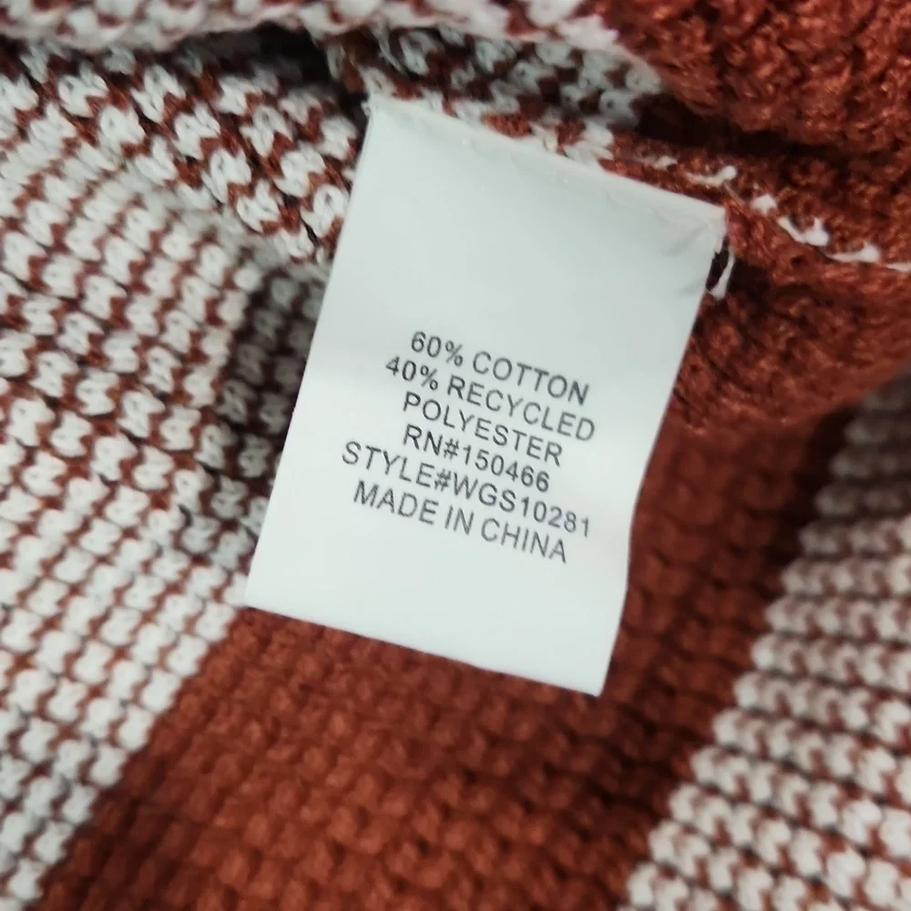 Market & Spruce Tawnee Cotton Blend Crewneck Knit Sweater - Picture 5 of 6